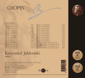 Chopin Jabłoński Preludia-Impromptus V7 CDB009 WNA