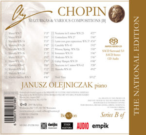 Chopin - Mazurki i inne utwory [B] CDB038