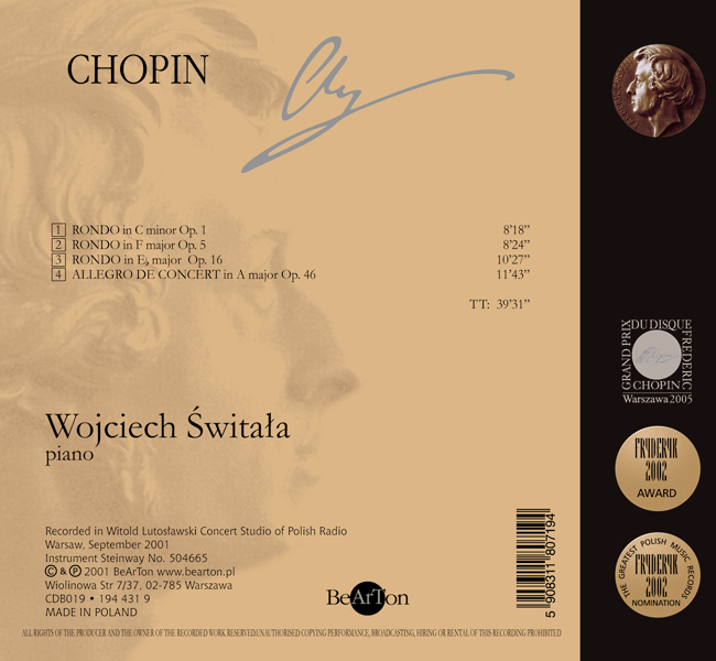 Chopin - Ronda, Allegro de concert