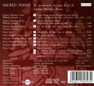 Sacred piano CDB093